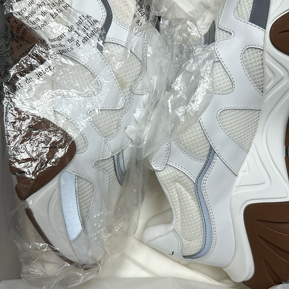 Classic all white brand new in box Versace sneakers